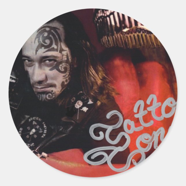 Tätowierkleber Runder Aufkleber (Vorderseite)