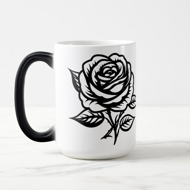 Tätowierkunst Rose Verwandlungstasse (Links)