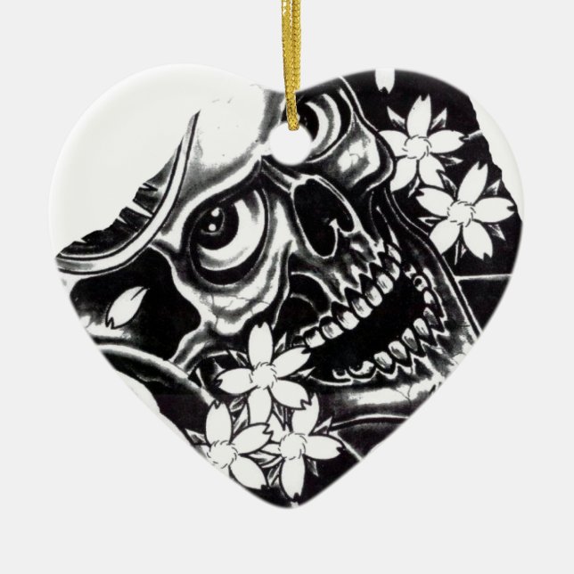 Tätowiermöwe Keramik Ornament (Vorne)