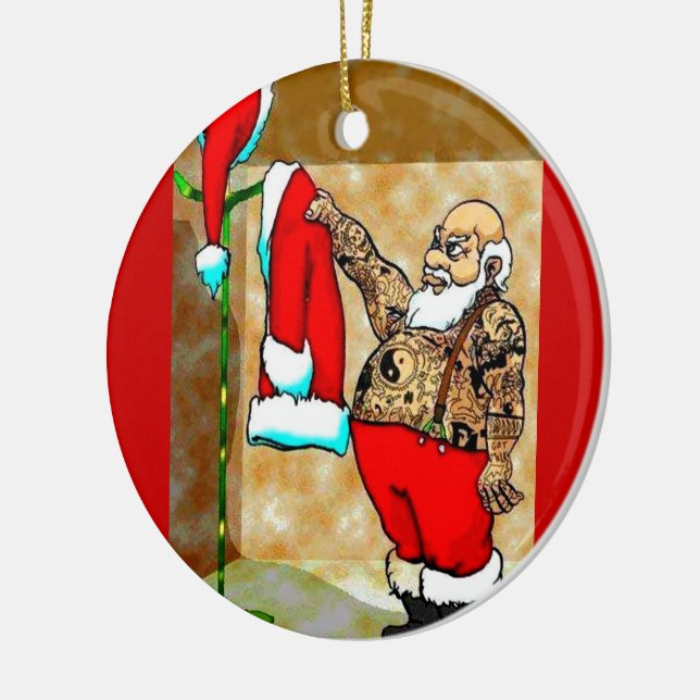 Tätowiersanta Keramikornament (Links)