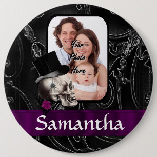 Tätowierskull Button