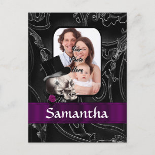 Tätowierskull Postkarte