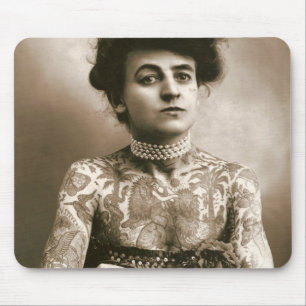 Tätowiert mit Perlen-Mausunterlage Mousepad