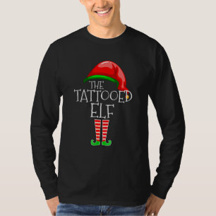 Tätowierte Elf Familie Passende Gruppen Weihnachte T-Shirt