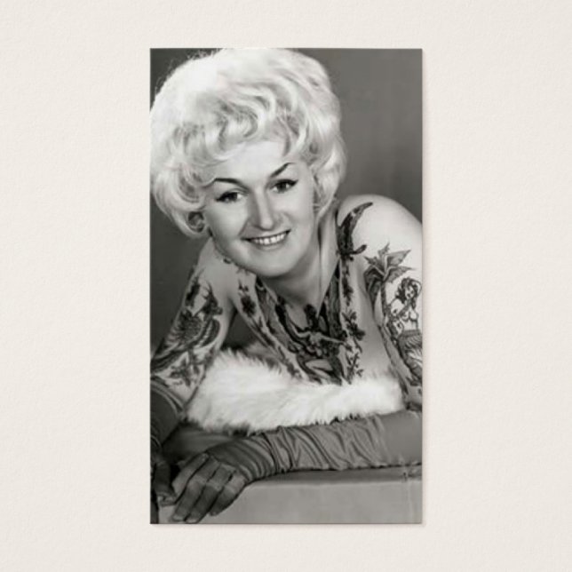 Tätowierte Lady der 60er (Vorderseite)