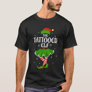Tätowierter Elf Weihnachten Familie Mädchen Frauen T-Shirt