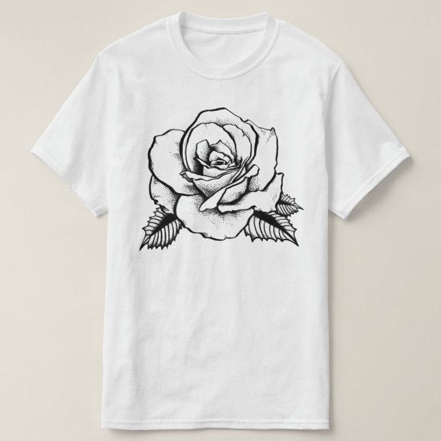 Tätowierung der Rose T-Shirt (Design vorne)