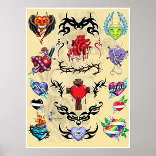 Tätowierung Geezer-02 Poster