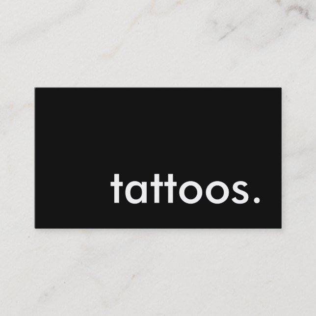 Tätowierungen. LoyalitätsLochkarte Treuekarte (Vorderseite)