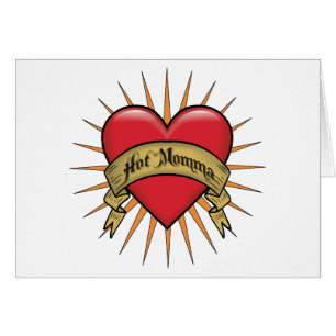 Tätowierungs-Herz heißes Momma