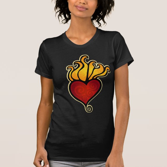 Tätowierungs-Herz T-Shirt (Vorderseite)