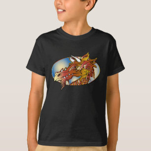 Tätowierungs-Kunst-Drache-Kopf - KinderShirt T-Shirt