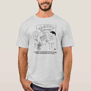 Tätowierungsentfernung im Schönheitssalon Thema T-Shirt