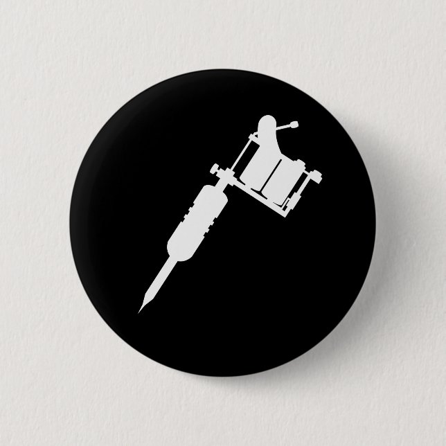 Tätowierungsgewehr Button (Vorderseite)