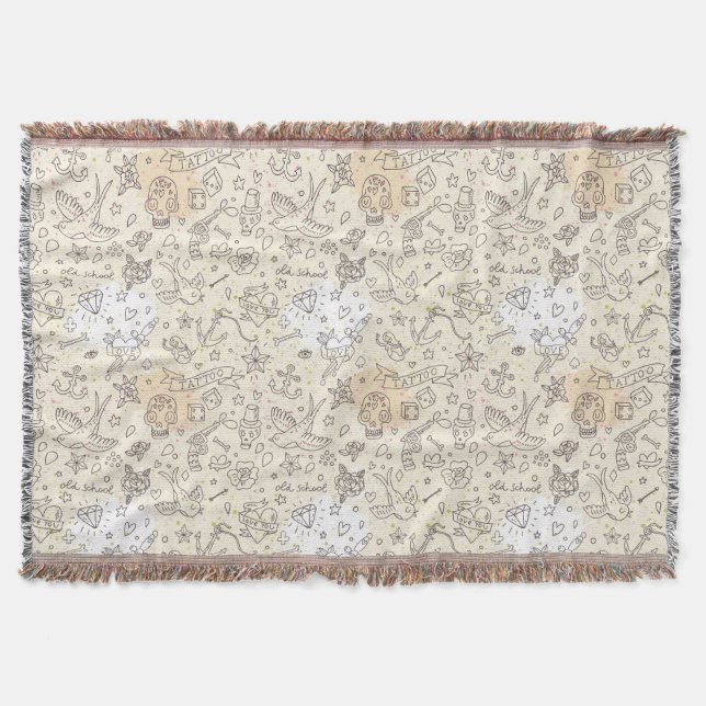 Tätowierungskonzeptmuster Decke (Vorderseite)