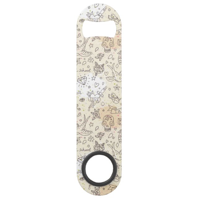 Tätowierungskonzeptmuster Speedflaschenöffner (Vorderseite)