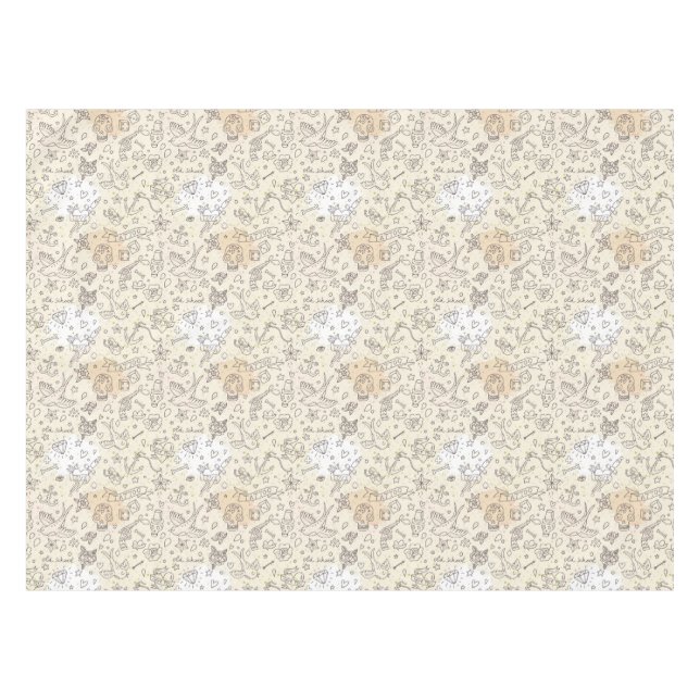 Tätowierungskonzeptmuster Tischdecke (Vorderseite (Horizontal))