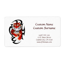 Tätowierungssymbol für coole Cartoon in der Wildni