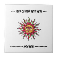 Tätowierungszeichen für Coolen Cartoon Sonnengotts