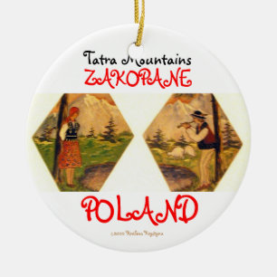 TATRA BERGE ZAKOPANE POLEN KERAMIK ORNAMENT