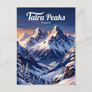 Tatra-Gebirge Polen Postkarte