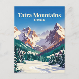 Tatra-Gebirge Slowakei Postkarte