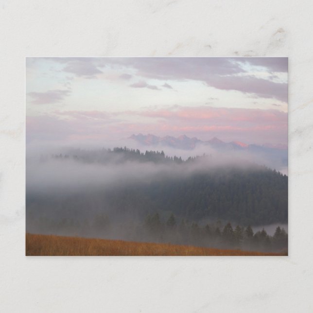 Tatra und Nebel Postkarte (Vorderseite)