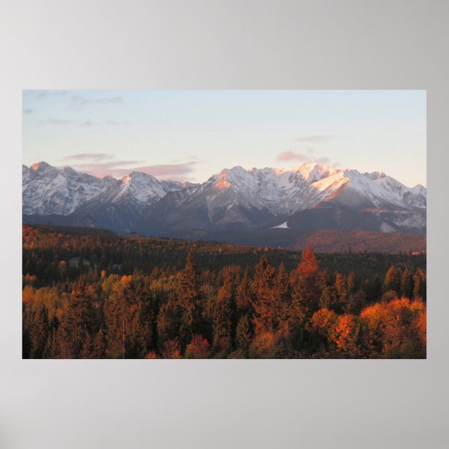 Tatras Herbst Poster (Vorne)