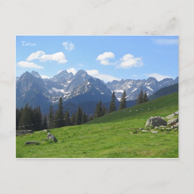 Tatras Postkarte (Vorderseite)