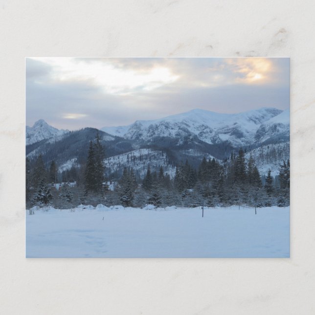 Tatras Winter Postkarte (Vorderseite)