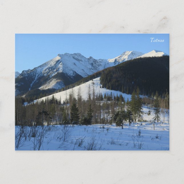 Tatras Winter Postkarte (Vorderseite)