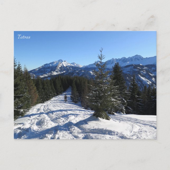 Tatras Winter Postkarte (Vorderseite)