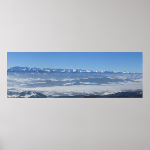Tatras winter view from Gorce Poster