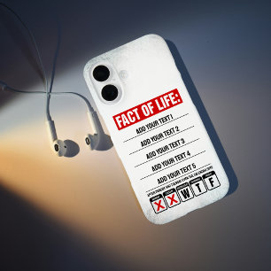 Tatsache des Lebens Kalender sagt WTF Humor iPhone 16 Hülle