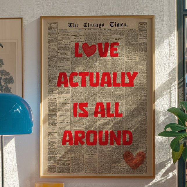 Tatsächlich ist Liebe überall Vintage-Wandposter Poster (Von Creator hochgeladen)