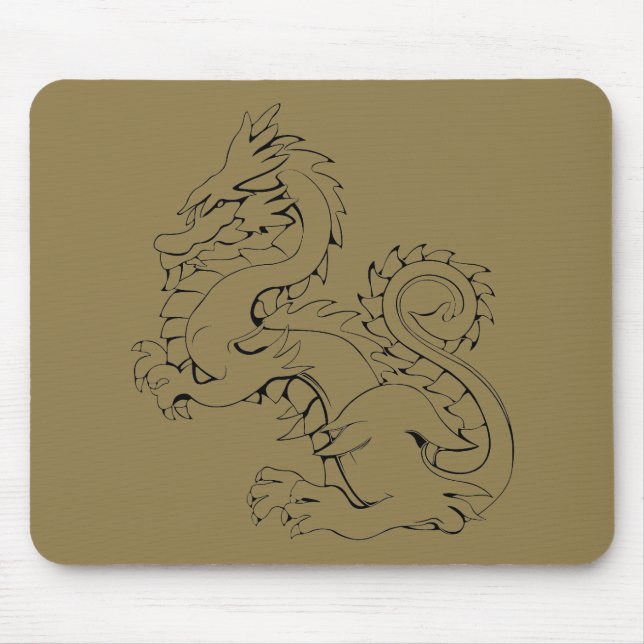Tatsu Asian Dragon sind Mythische Wesen der Fantas Mousepad (Vorne)