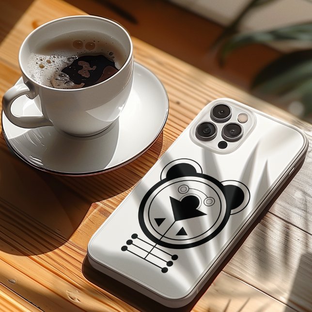 Tatsu Dragon Geometric Zodiac iPhone Hülle (Protect your phone in style with the fierce Tatsu Dragon zodiac case.
)