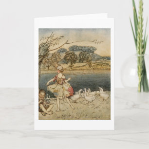 Tattercoats Tanzen, während der Gooseherd leitet Karte