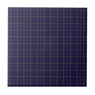 Tattersall Fashion Brooks Blue Gold Red Fliese