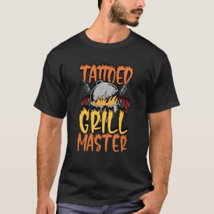 Tattoed Grill Master Smoker Grill Grill Fleisch Gr T-Shirt