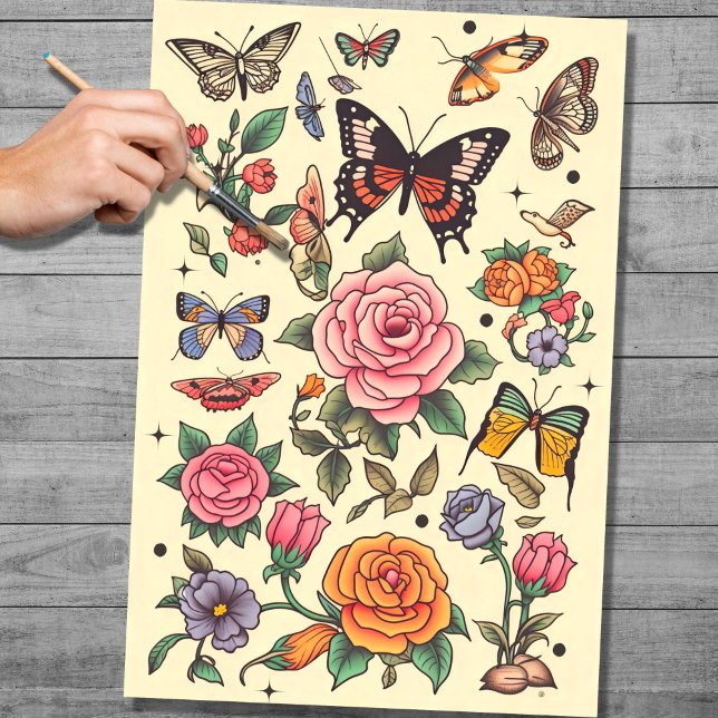 Tattoo 1 Decoupage Paper Seidenpapier (Von Creator hochgeladen)