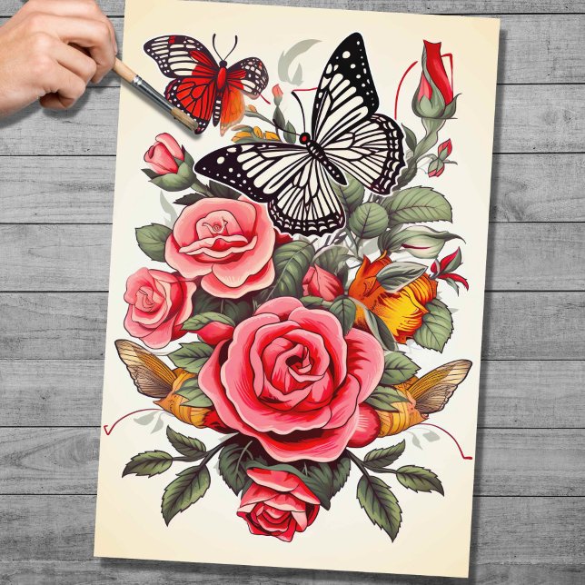 Tattoo 3 Decoupage Paper Seidenpapier (Von Creator hochgeladen)