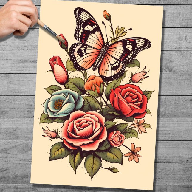 Tattoo 5 Decoupage Paper Seidenpapier (Von Creator hochgeladen)