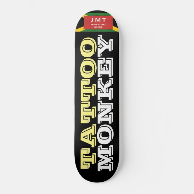 TATTOO-AFFE Skateboard (Vorderseite)