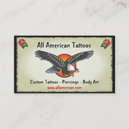 Tattoo American Eagle Business Cards Visitenkarte