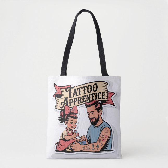 Tattoo Apprentice - Niedlicher Cartoon Vater & Toc (Vorderseite)