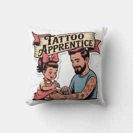 Tattoo Apprentice - Niedlicher Cartoon Vater & Toc Kissen
