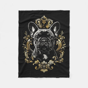 Tattoo Art French Bulldog Barock French Bulldog Fleecedecke
