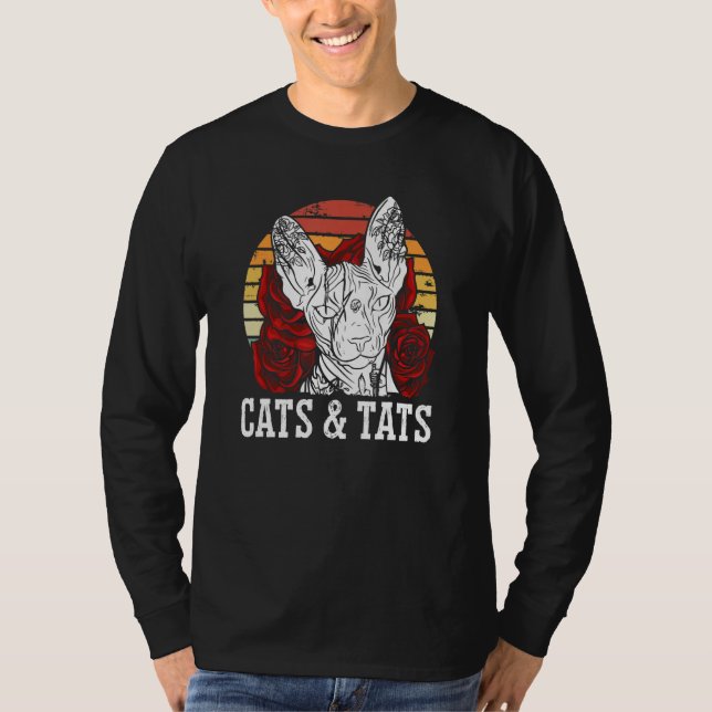 Tattoo Artist Cat Art T-Shirt (Vorderseite)