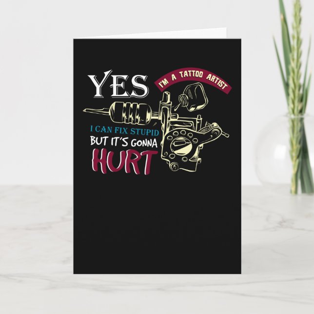 Tattoo Artist Karte (Vorderseite)